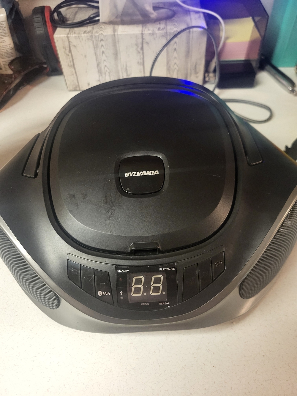 Sylvania Portable CD Boombox - Black